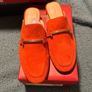 Enzo Angiolini Adrenaline Red size 8.5 brand new never worn slides.